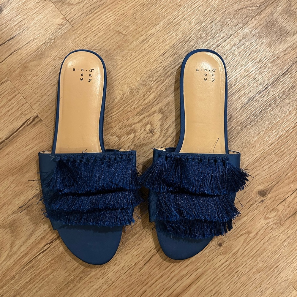 Blue tassel slides